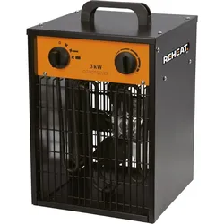 Reheat B3000 Elektrische Heater - elektrische kachel - ventilatorkachel - 3 standen - 3000W, Heizlüfter, Orange