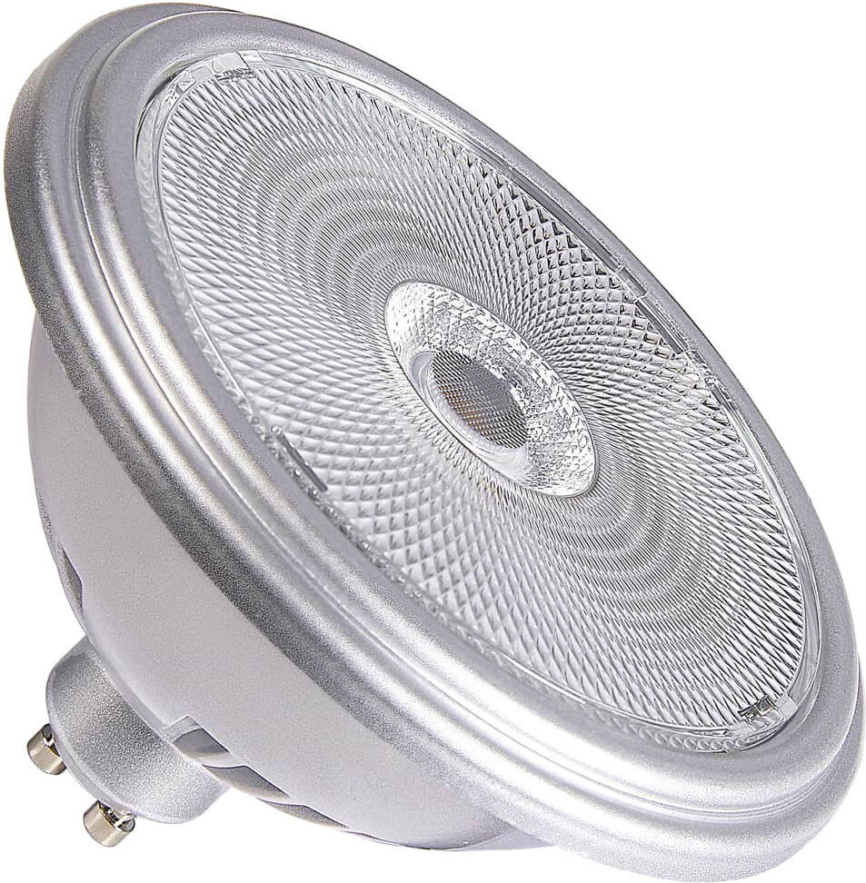 Slv Qpar111 Gu10, Led Leuchtmittel Silber 12,5w 3000k Cri90 60° - Led Lampen Sockel Gu10