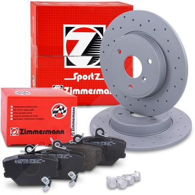 Zimmermann Sport-Bremsscheibe +Bremsbeläge vorne [Hersteller-Nr. 40637777] für Smart