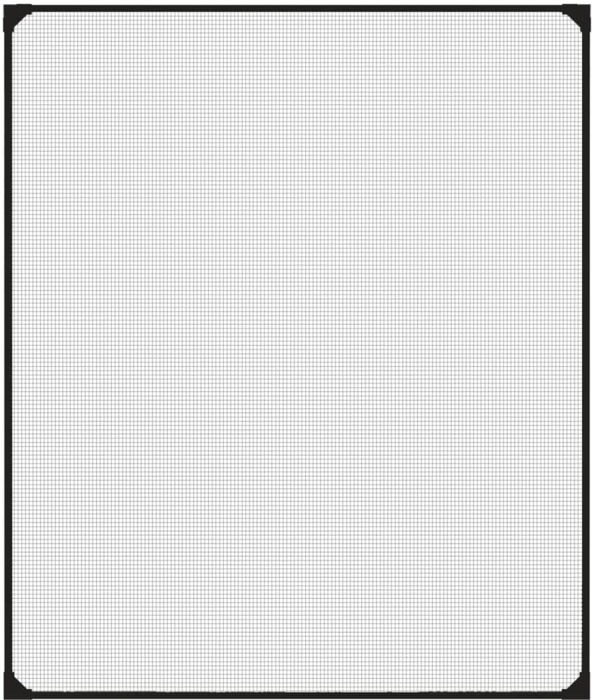 vidaXL Mosquitera magnética para ventanas gris antracita 100x120 cm Antracita