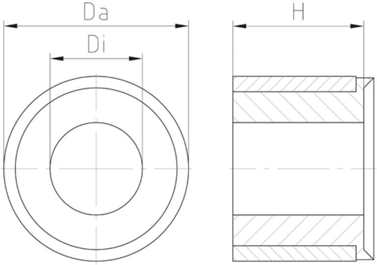 Jacob Dichtring WJ-RDM 25/T Kunststoff Reduzier-Dichtring)