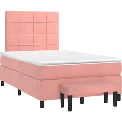 vidaXL, Boxspringbett, Marlonin (Block mit Quadraten) (120 x 190 cm)