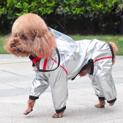 Pet Hub Transparent Hooded Pet Dog Raincoat   Waterproof Jumpsuit For Dogs & Cats S 1