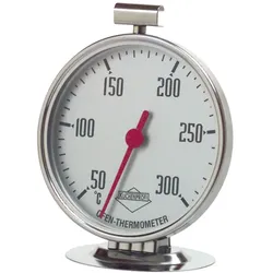 KÜCHENPROFI Backofenthermometer Edelstahl 18/10 rostfrei, Höhe: 90 mm