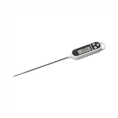 EMGA Digitales Thermometer aus Kunststoff mit Edelstahlsensor und Batterien -50/+300 Grad 14(l)cm.