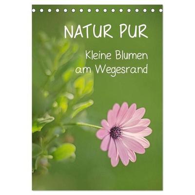 NATUR PUR Kleine Blumen am Wegesrand (Tischkalender 2027 DIN A5 hoch), CALVENDO Monatskalender
