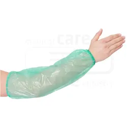 premium PE-Armschoner 20x40cm grün |100er Beutel