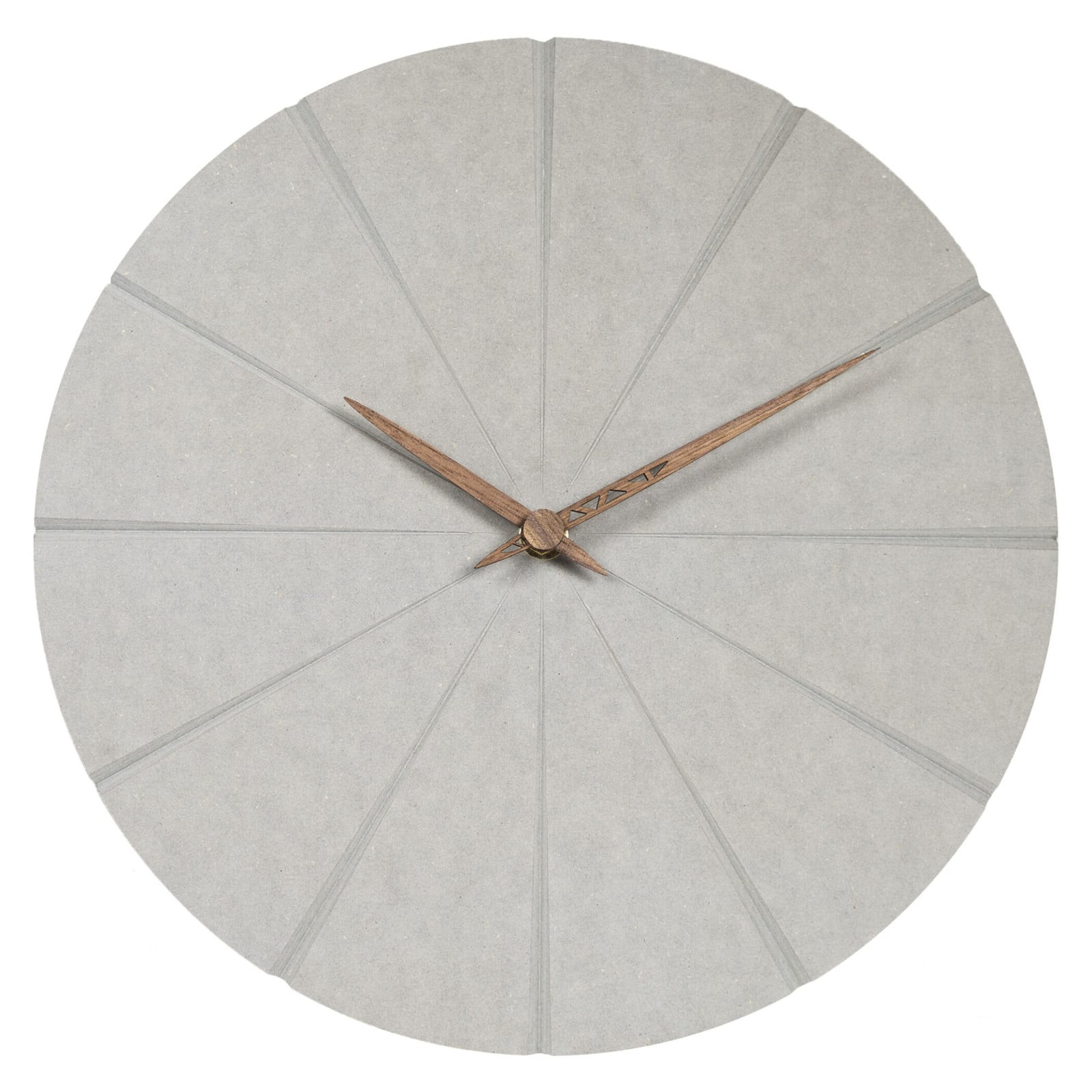 QUVIO Wandklok van Hout - Diameter: 30 cm
