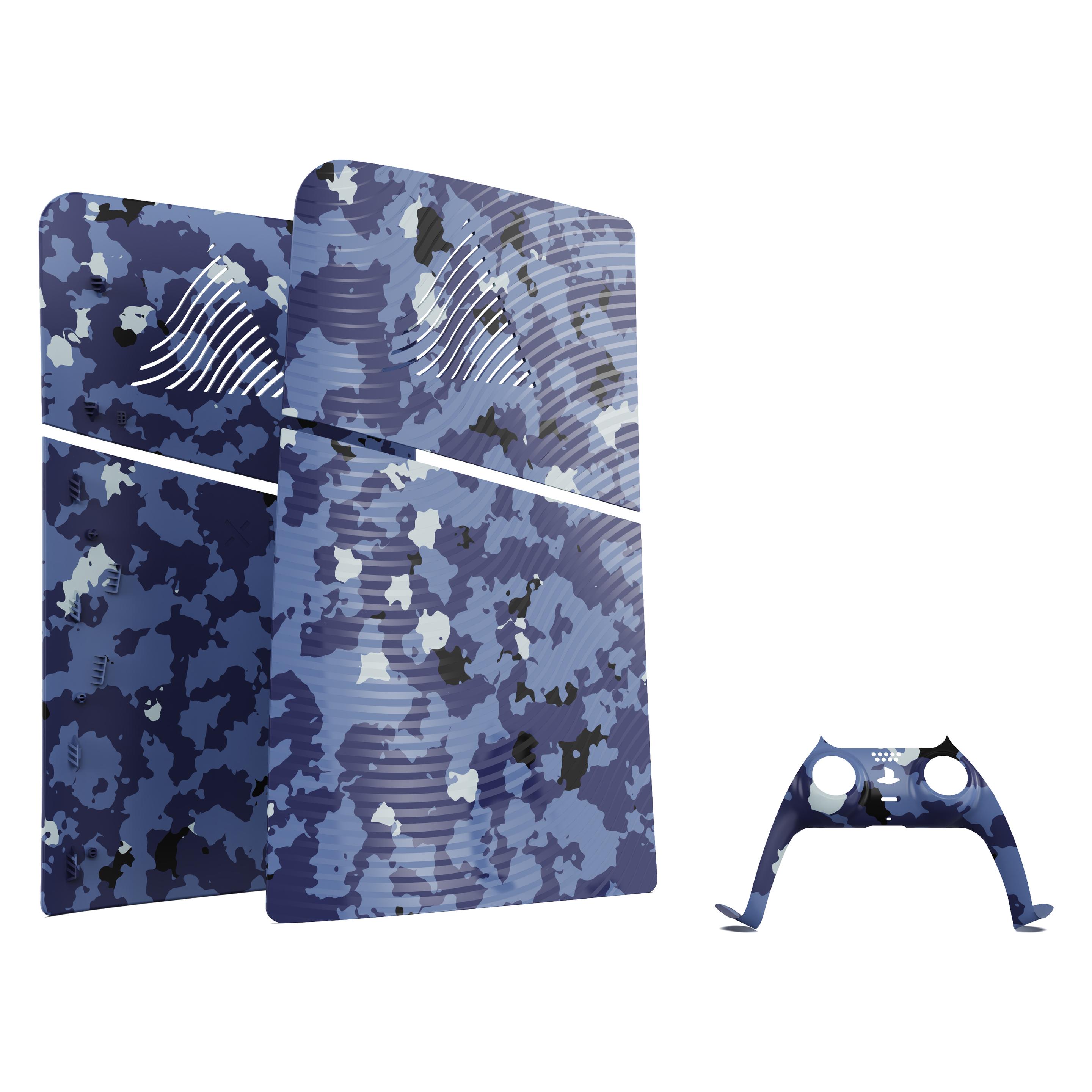 Maxx Tech PS5 Slim Face Plates - Blue Wave Camo (PS5) (PS5) (MXT-SLFPBC-PS5)