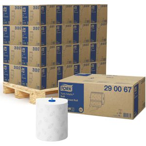 Tork Handtuchrollen Matic Advanced H1, Palette, 2-lagig, weiß, 21cm x 150m, 6 Rollen, 28 Pack, 600 Stück