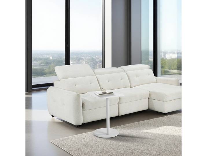 Beistelltisch Lothrop 50 x 50 x 38cm Weiß/Weiß