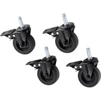 Premium Rollen VIDERO/ALLFLAME schwarz, 4er Set