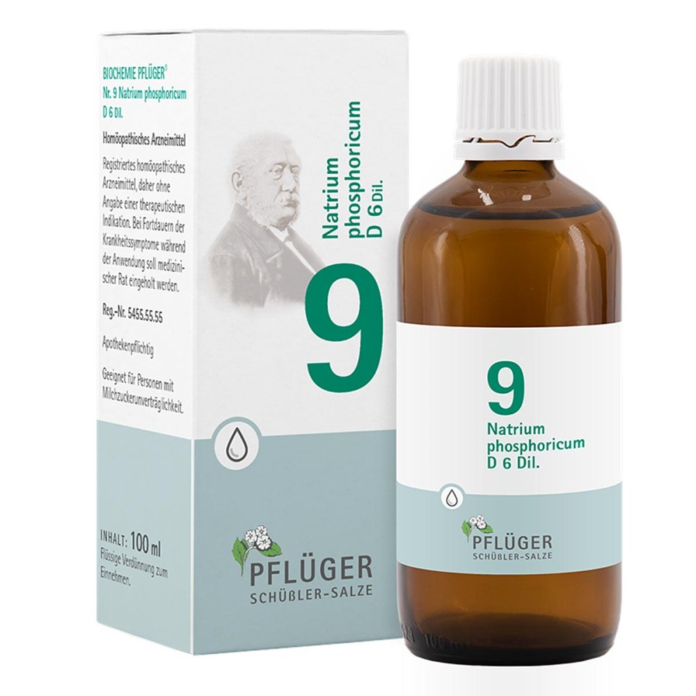 Homöopathisches Laboratorium Alexander Pflüger Gmb Biochemie Pflüger 9 Natrium phosphoricum D6 Tropfen 06324672