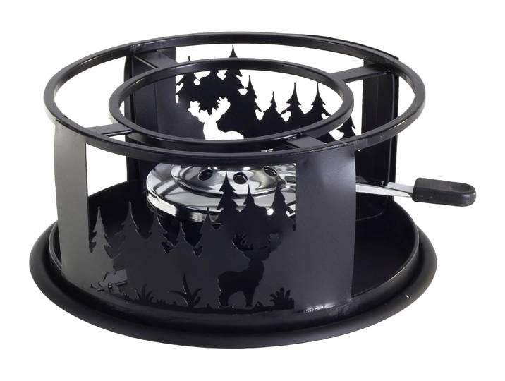 NOUVEL Fondue Waldtiere , schwarz, H:11cm Ø:22cm, Fondues, Fondue