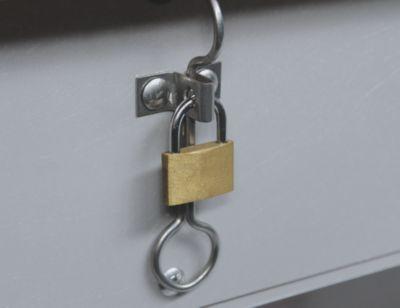 Vorhängeschloss Cemo, für Allzweckboxen/Streugutbehälter/Lagertank, verzinkt