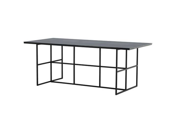 Livetastic Esstisch, Schwarz, Metall, Glas, rechteckig, 90x74x200 cm, Esszimmer, Tische, Esstische, Glastische
