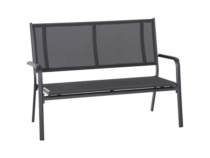 Gartenbank Metall/Textil 2-Sitzer Tesoro