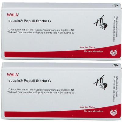 Iscucin populi Stärke G Ampullen 2x 2x10x1 ml