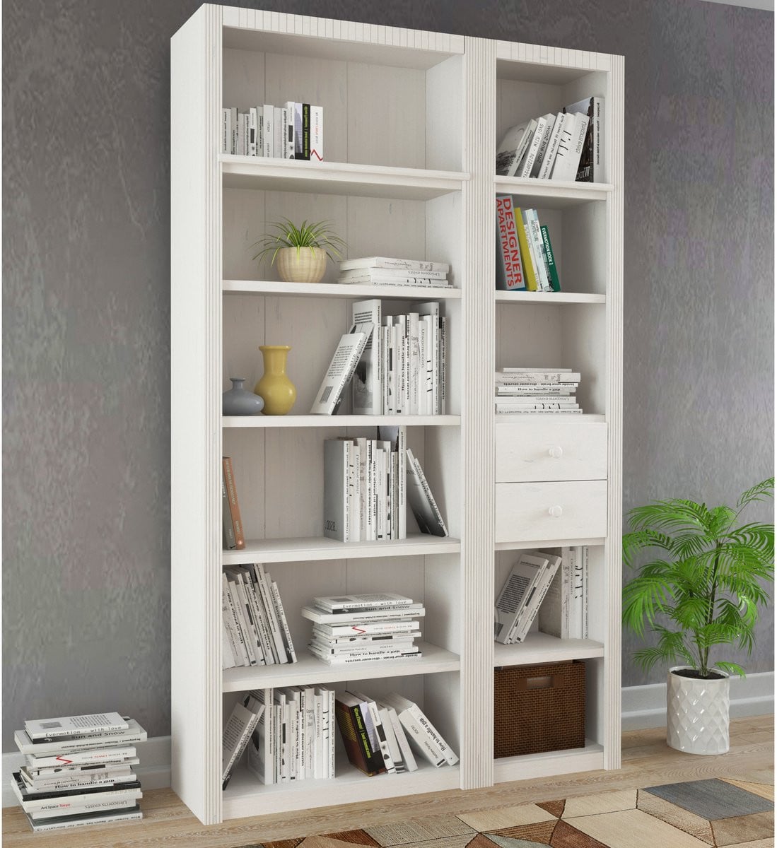 Notio Living Billie-Wandunit S klassiek landhuisdesign van massief grenenhout