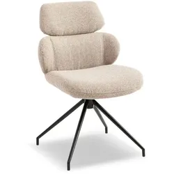 2er-Set [de]sign & more Stuhl Dallas Stoff Beige