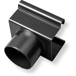 Rinnenstutzen DN 60 zum Kleben, RG70 Typ 200 anthrazit