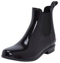 Wide Width Women's The Uma Rain Boot by Comfortview in Black (Size 10 W)