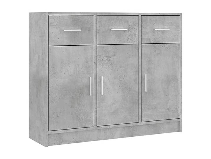 vidaXL Sideboard Betongrau 91x28x75 cm Holzwerkstoff