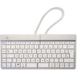 R-Go Tools R-Go Tastatur Split Break DE-Layout Bluetooth weiss (DE, Kabellos), Tastatur, Weiss
