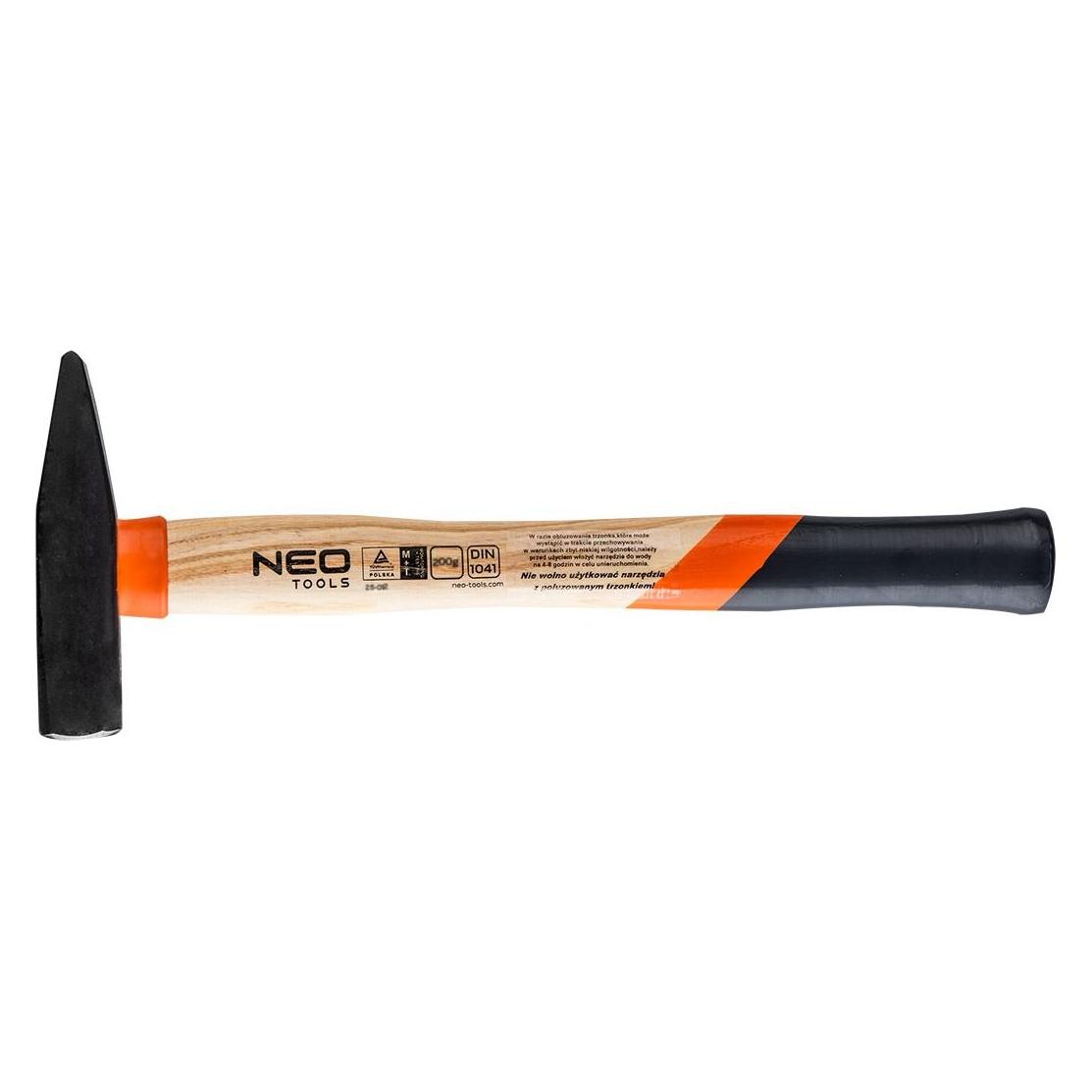 Neo Schlosserhammer mit Kunststoffgriff 200g (25-012) (200 g) (TOP-25-012)