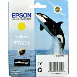 Epson, Druckerpatrone, T7604, Ultra Chrome HD (Y)