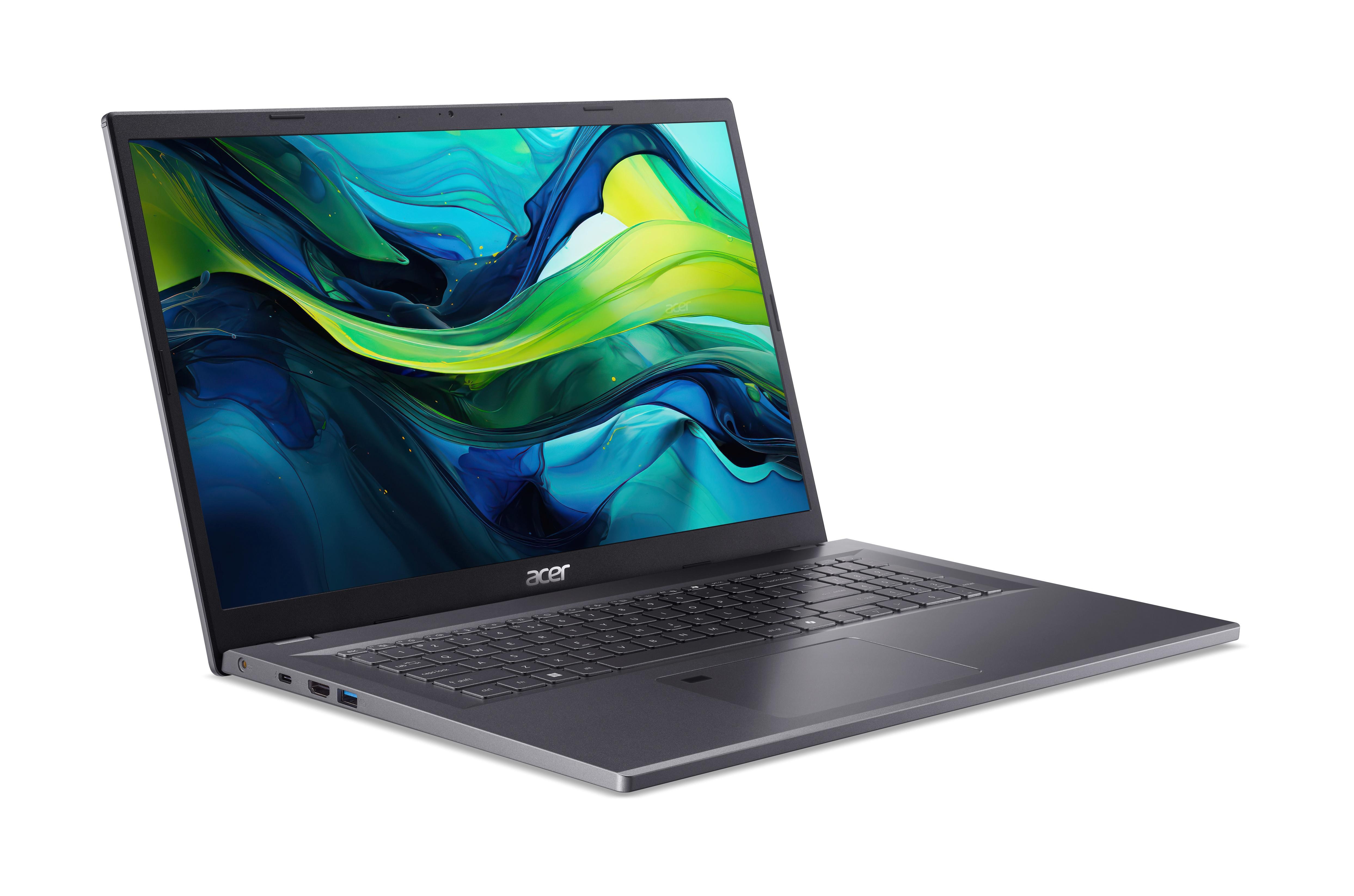 Acer Aspire 17 A17-51M-72VQ 17.3 Zoll Laptop Intel Core 7 150U Intel Intel Graphics 16 GB RAM 512 GB SSD Windows 11 Home Steel Gray