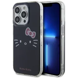 Hello Kitty IML Kitty Face - Hülle für iPhone 14 Pro (schwarz)