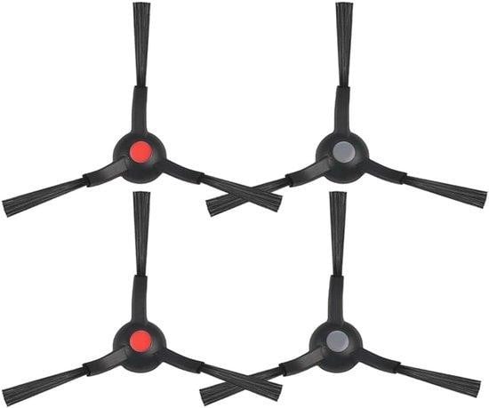 4 Zijdorstel accessoires voor de Eufy S1 PRO stofzuiger - Zwart