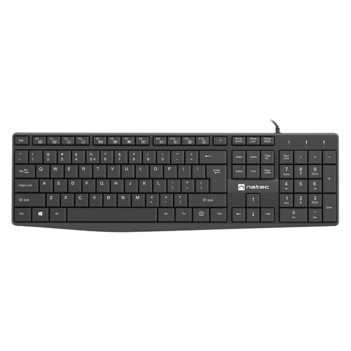 Genesis NATEC Keyboard Nautilus US slim black (US, Kabelgebunden) (NKL-1950)