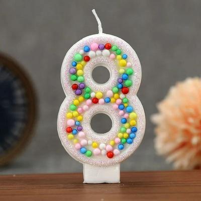Uplift Essentials Colorful Ball Creative Digital Birthday Cake Candles 8