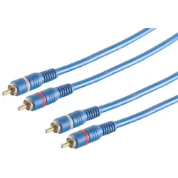 2 RCA Stecker - 2 RCA Stecker, mit Remote, 5m