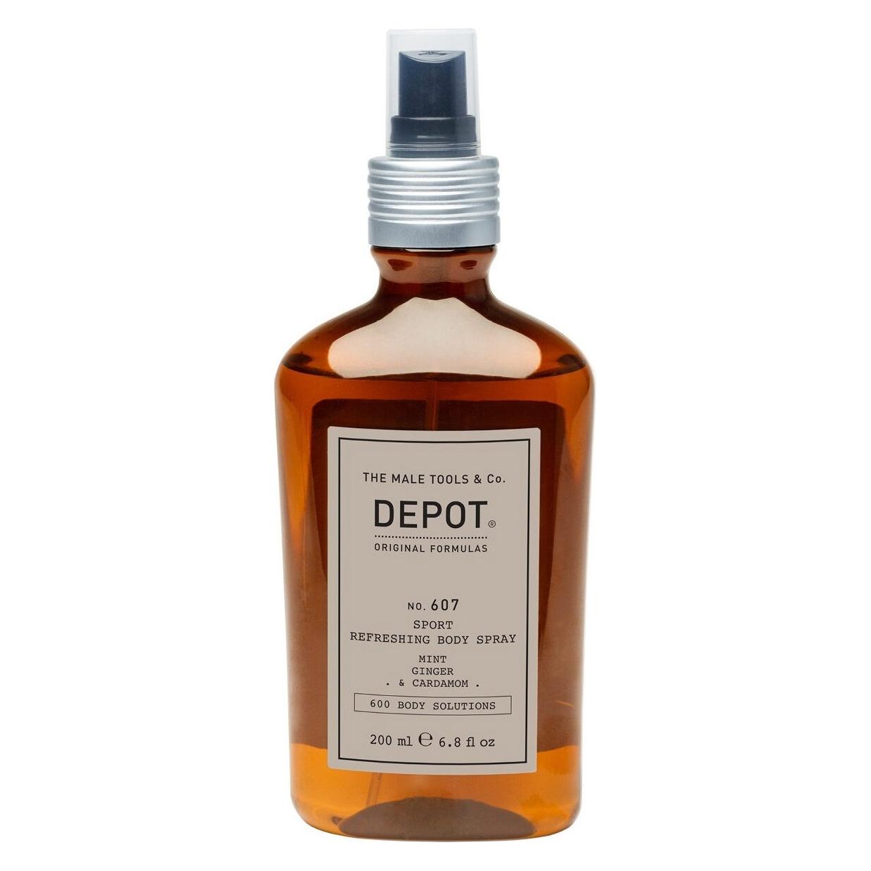 Depot No. 607 Sport Refreshing Body Spray Feuchtigkeitscreme für den Körper Män (200 ml) (D607)
