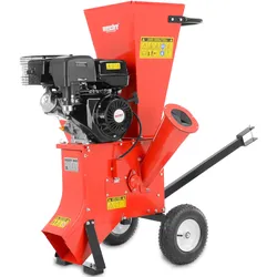 Gartenhäcksler Benzin 6421 | Bis zu 8,9 cm starkes Holz |  9,7 kW / 13 PS | Schlegeltrommel | Verschiedene Einfüllöffnungen | HECHT