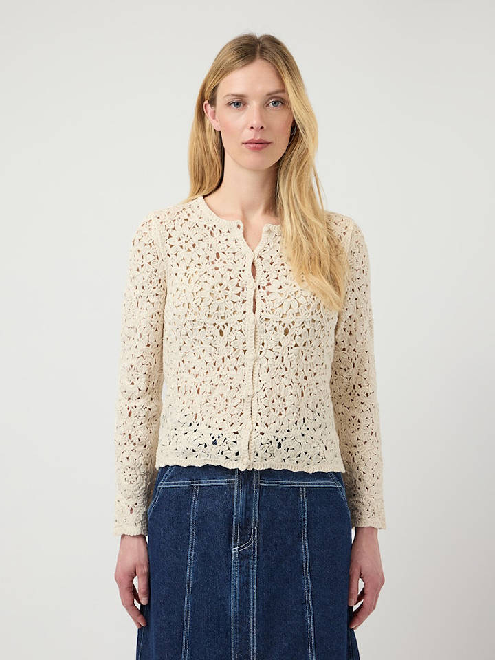 YAS Cardigan in Beige - XS
