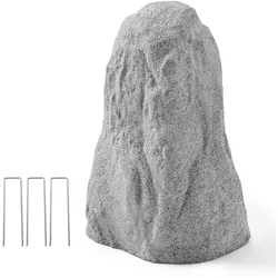 VEVOR Abdeckfelsen, Kunstabdeckung für Außenbereich, realistische Steinoptik, Gartenfelsen, Kunstfelsen aus Polyresin für Landschaftsgestaltung, Gartendekor, Trafohaus Grau, 385x345x590 mm