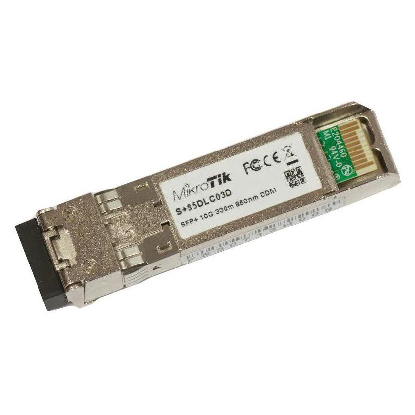 MikroTik S 85 DLC03D 10GbE SFP + SR-LC (SM) für 850nm CCR1036-8G-2S + EM Einheit (MT S+85DLC03D)