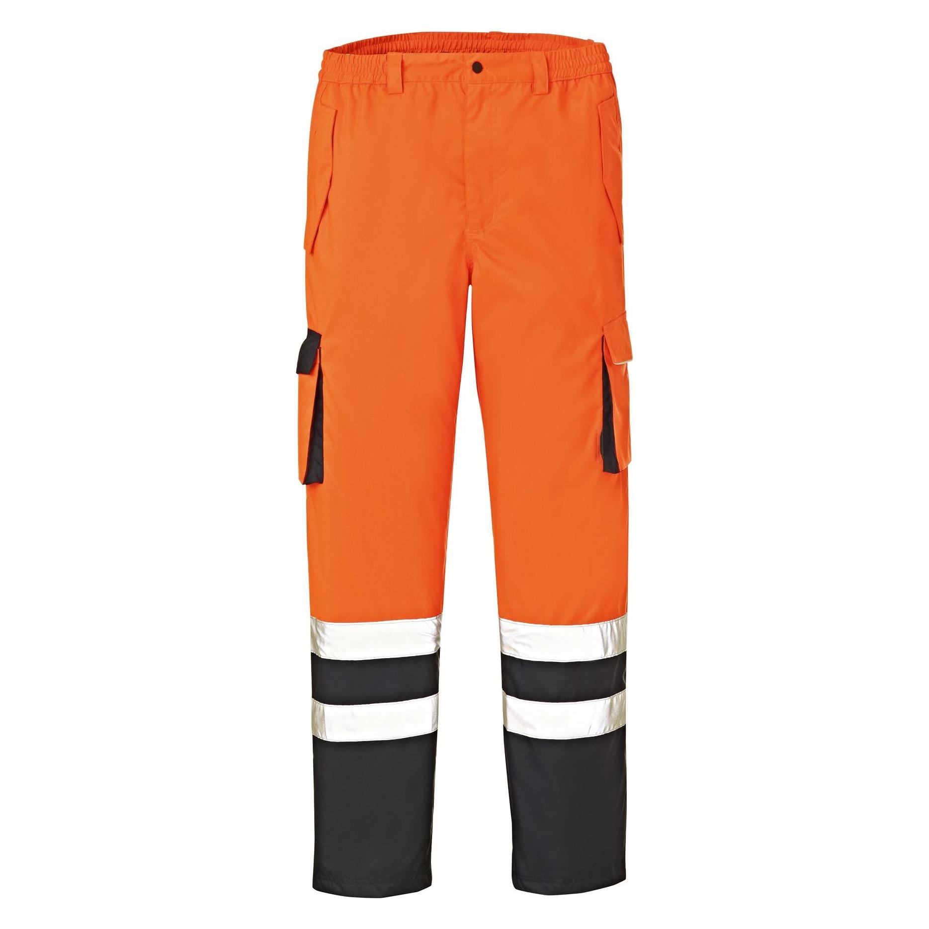 BIG Arbeitsschutz Warn-Wetterschutz-Bundhose BAL leuchtorange/navy,Gr.S (S) (228247)