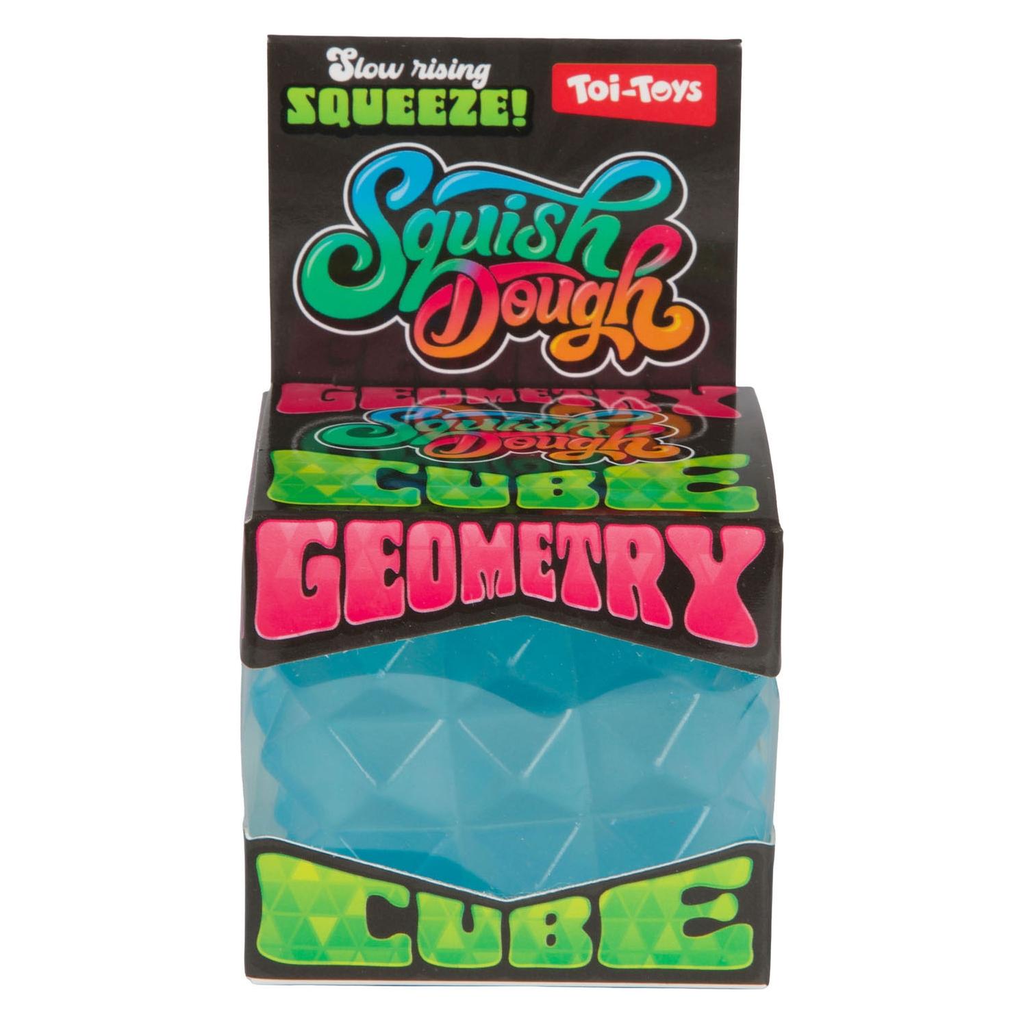 Toi-Toys Squishdough Knijpkubus Geometrisch, 6 cm (75150129)