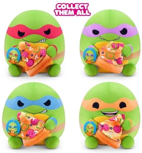 Snackles 14-Inch Plush Teenage Mutant Ninja Turtles Edition - Donatello for Kids, Soft Plush Toy, 14 in, Zuru Brand
