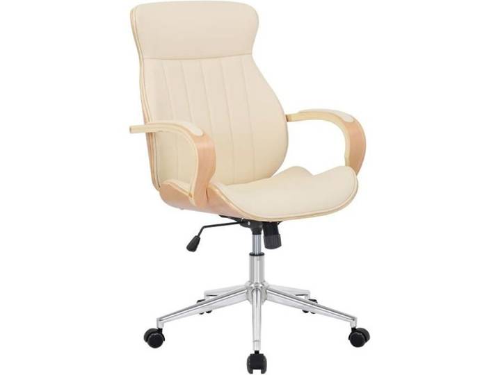 Fauteuil de Bureau - CLP - Melilla - Similicuir - Coque en Bois - Pivotant