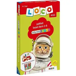 Noordhoff Mini Loco - Veilig leren lezen Pakket Kern 1-6 (6-7 jaar) (Niederländisch, 6 - 7 Jahre)