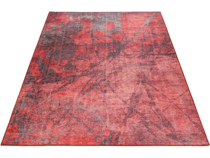 Teppich WECON HOME Pepe , rot, B:80cm H:6mm L:150cm, Kunstfaser, Teppiche, Teppich, Wohnzimmer