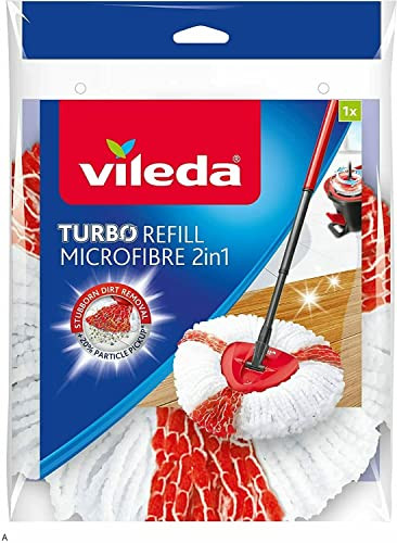 Vileda Turbo 2in1 vervangingskop, Multicolor, 1 stuk per verpakking