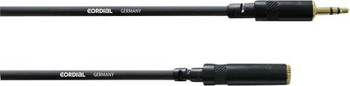Cordial CFS 5 WY Audio Verlängerungskabel [1x Klinkenstecker 3.5mm - 1x Klinkenbuchse 3.5 mm] 5.00m Schwarz