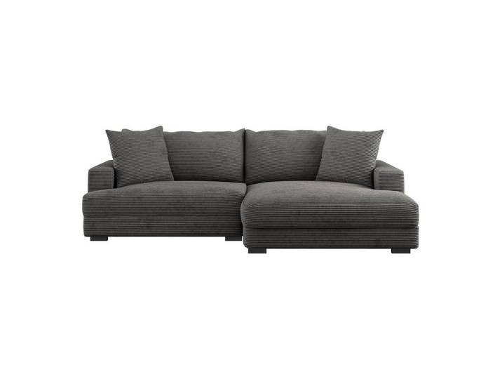 Livetastic Ecksofa, Grau, L-Form, 265x180 cm, Made in Europe, Wohnzimmer, Sofas & Couches, Wohnlandschaften, Ecksofas